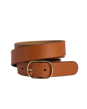 Marla Leather Belt Tobacco