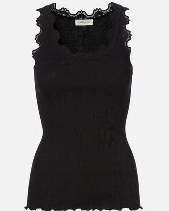 Iconic Silk Tank Black