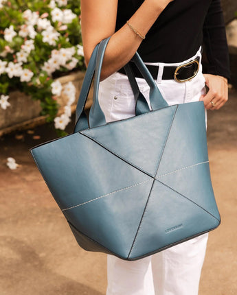 Roma Tote Bag Steel Blue