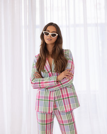 Multi Check Blazer