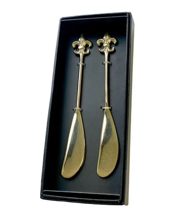 Gold Fleur De Lyes Spreader Set