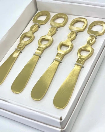 Equestrian Spreaders Set of 4 Gold