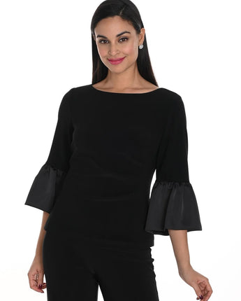 Bell Sleeve Top Black