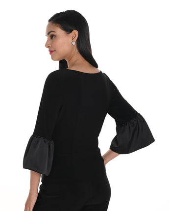 Bell Sleeve Top Black