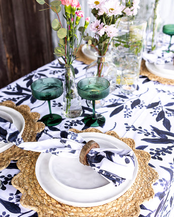 Bec Fing Designs Tablecloth Charcoal Berries
