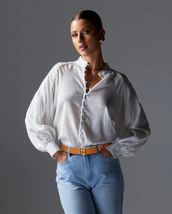 Berry Kiss Blouse Ivory