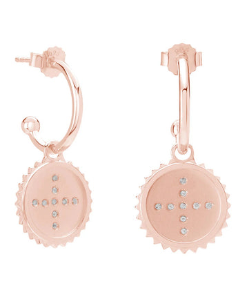 Halcyon Hoop Earrings Rose Gold