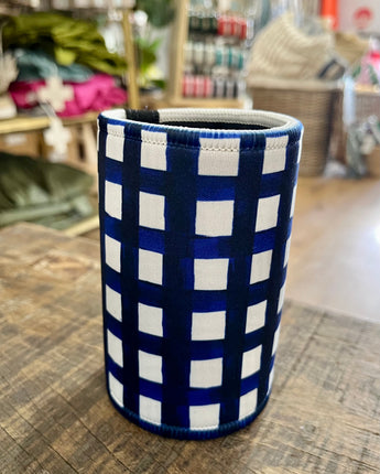 Bec Fing Designs Stubby Cooler - Navy Check