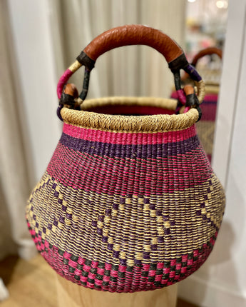 XL Pot Basket Pink Multi