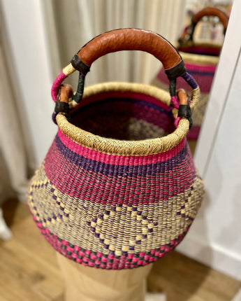 XL Pot Basket Pink Multi