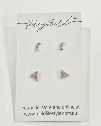 Greybird Gianna Stud Set Silver