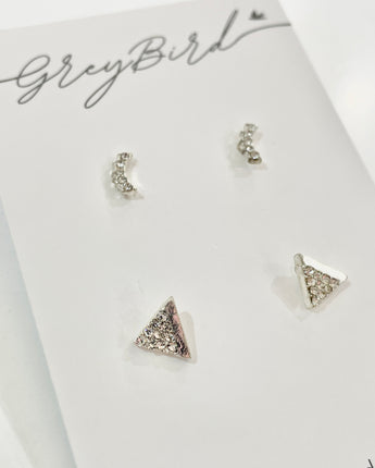 Greybird Gianna Stud Set Silver