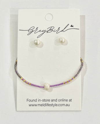 Greybird Fleur Bracelet Set Lilac