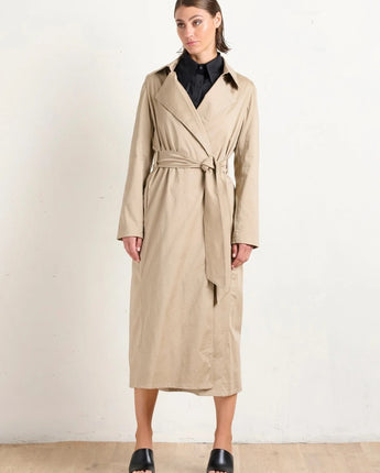 Utility Wrap Trench Coat Khaki