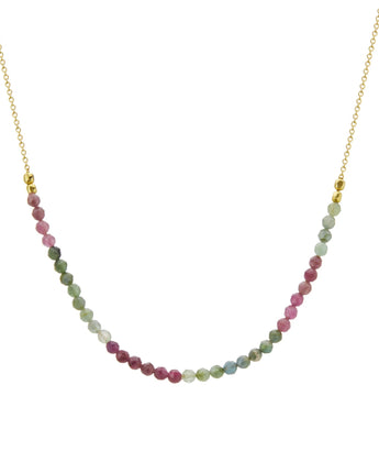 Wandering Soul Tourmaline Necklace Yellow Gold