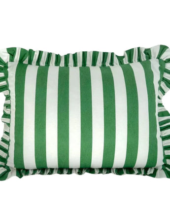 Bonny Cushion Emerald Stripe