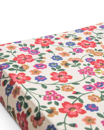 Cream Floral Clothbound Daily Planner