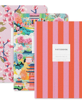 Candy Stripe Mini Notebook Set