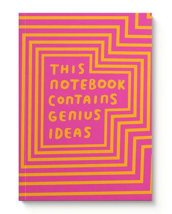 This Contains Genius Ideas Notebook