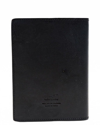 Black Leather Notebook Jacket A6