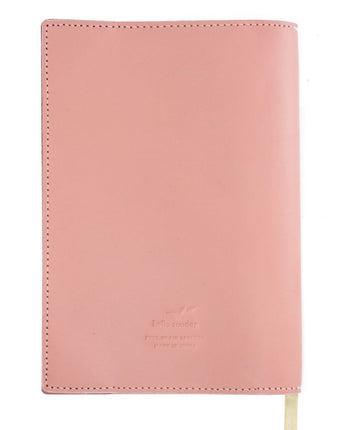 Pink Leather Notebook Jacket A5