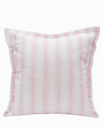 Pink Stripes Linen Cushion