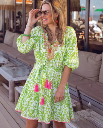 Place du Soleil Dress Lime